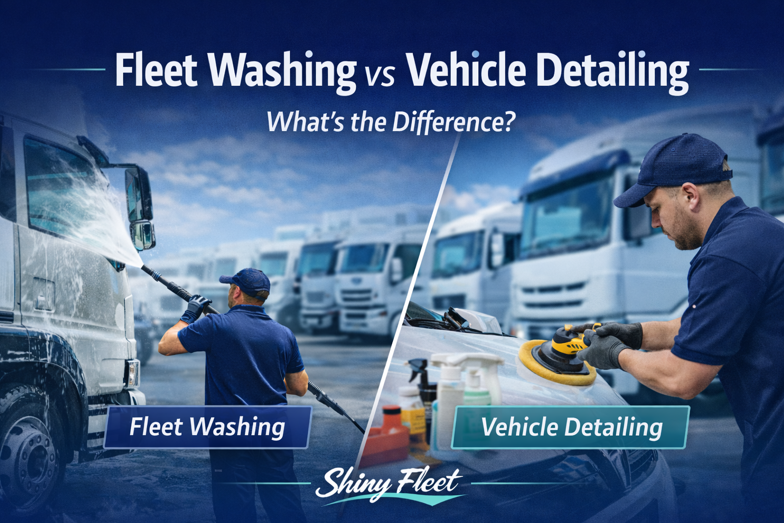 fleet washing vs vehicle detailing