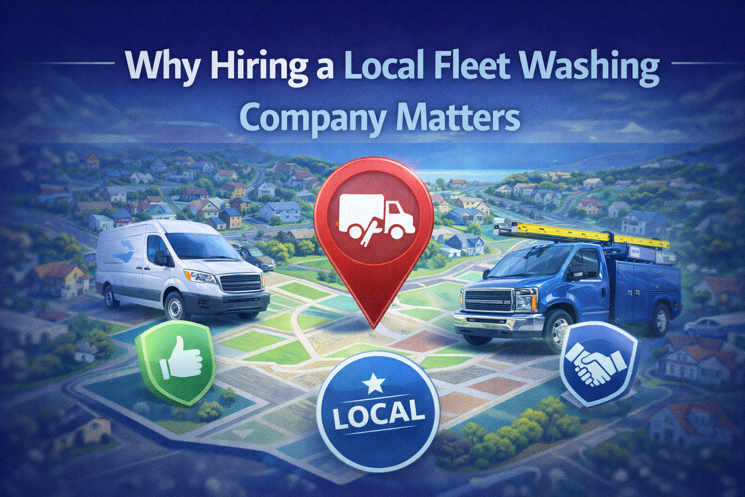 why hiring a local fleet washing company matters