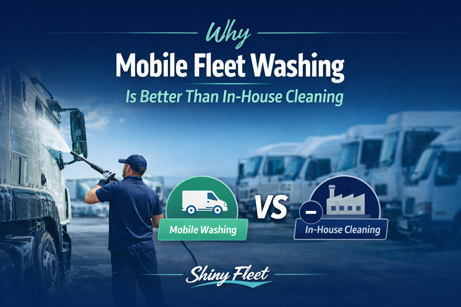 why mobile fleet washing is better than in-house cleaning